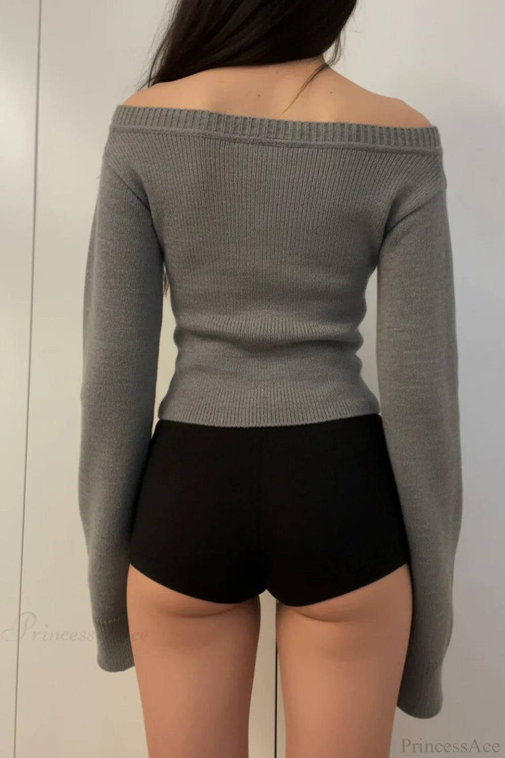 V Neck Solid Slim Sexy Knit Sweater