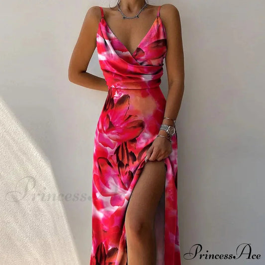 V Warm-Season Gown Sleeveless Design For Party Elegant Neck Women