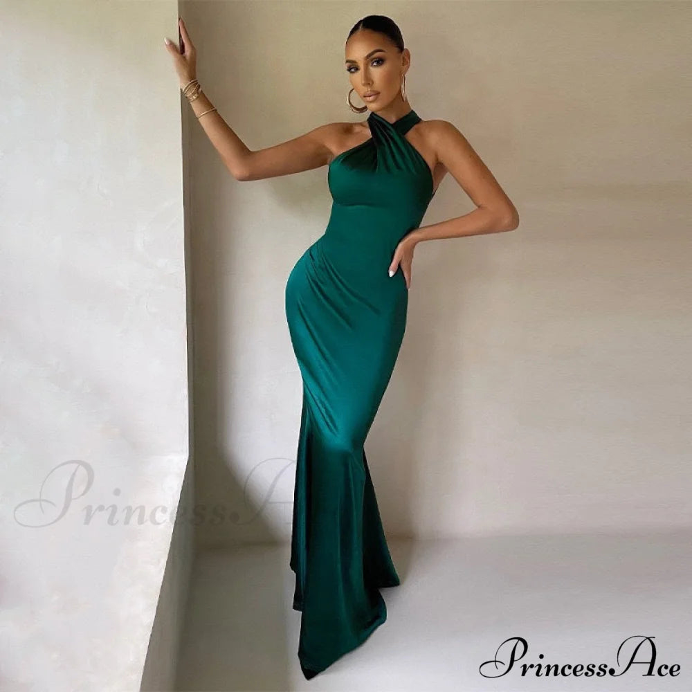 Valentina Formal Stylish Corset Mermaid Dress Dark Green / S S.o. Long Dresses