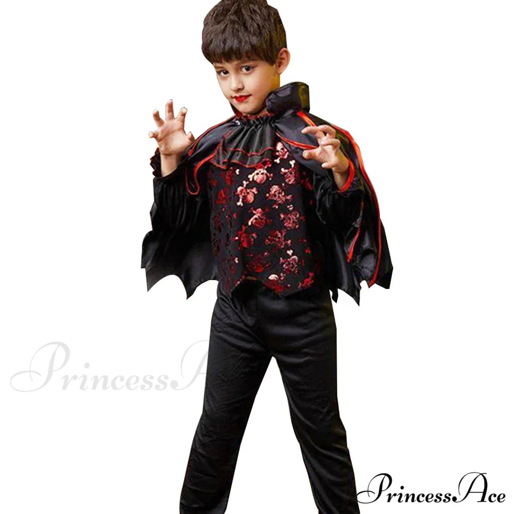 Vampire Devil Disguise Party Boys Kid Costumes 2T(100) / F Boy Set1 Halloween