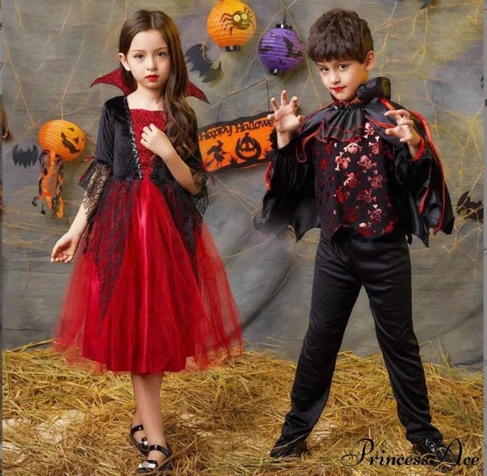 Vampire Devil Disguise Party Boys Kid Costumes Halloween