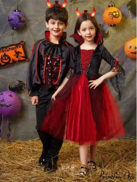 Vampire Devil Disguise Party Boys Kid Costumes Halloween