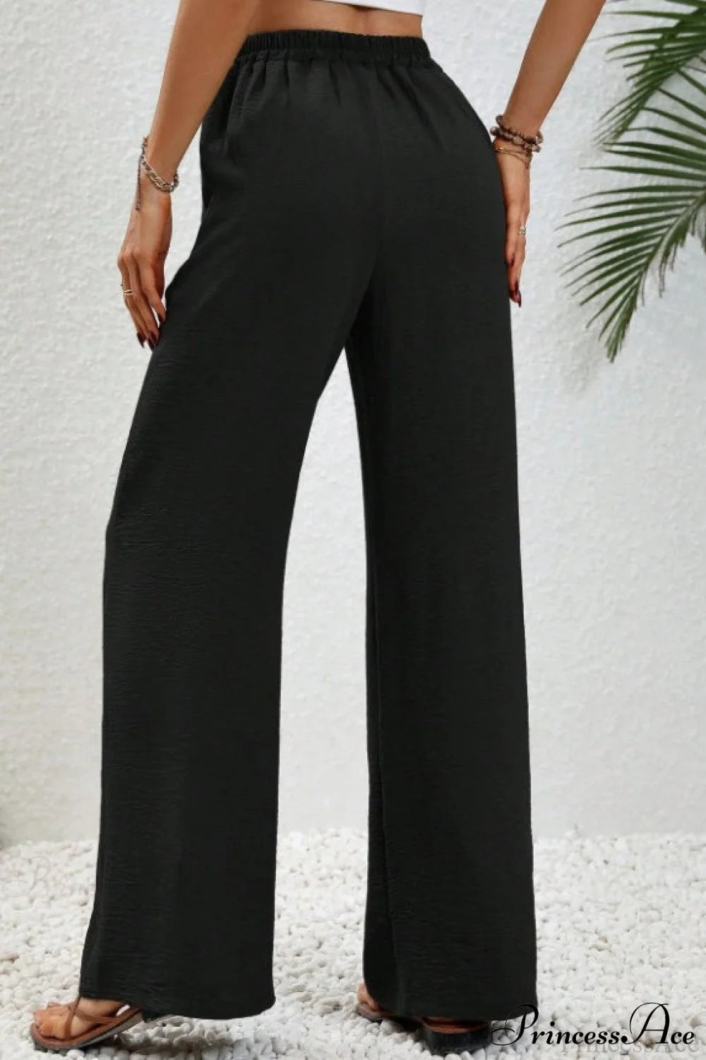 Versatile Solid Maxi Wide Leg Pants