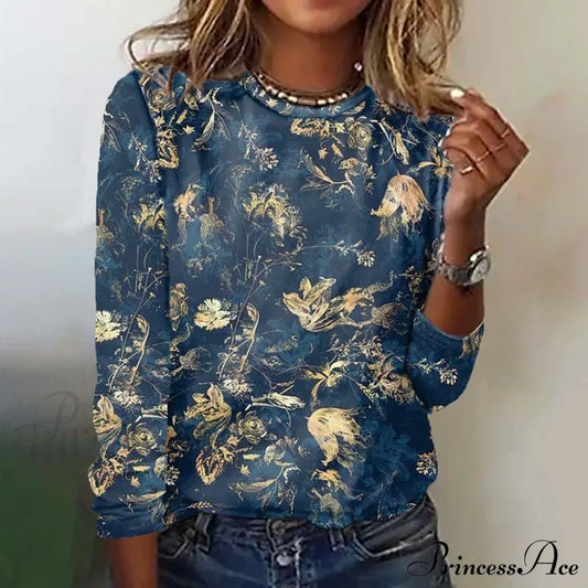 Vintage Casual T-Shirt Blouses