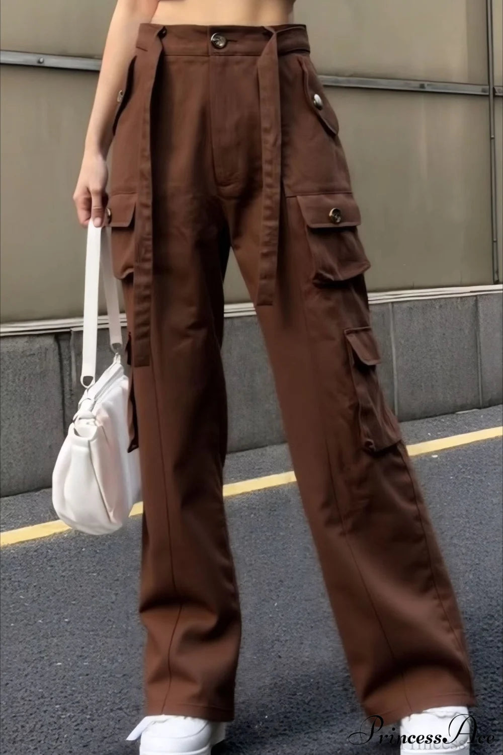 Vintage Denim Multi-Pocket Cargo Pants