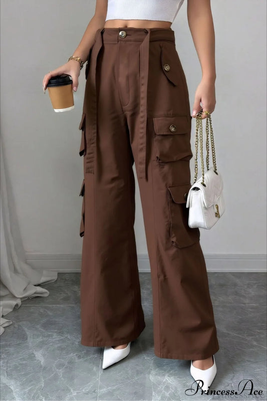 Vintage Denim Multi-Pocket Cargo Pants