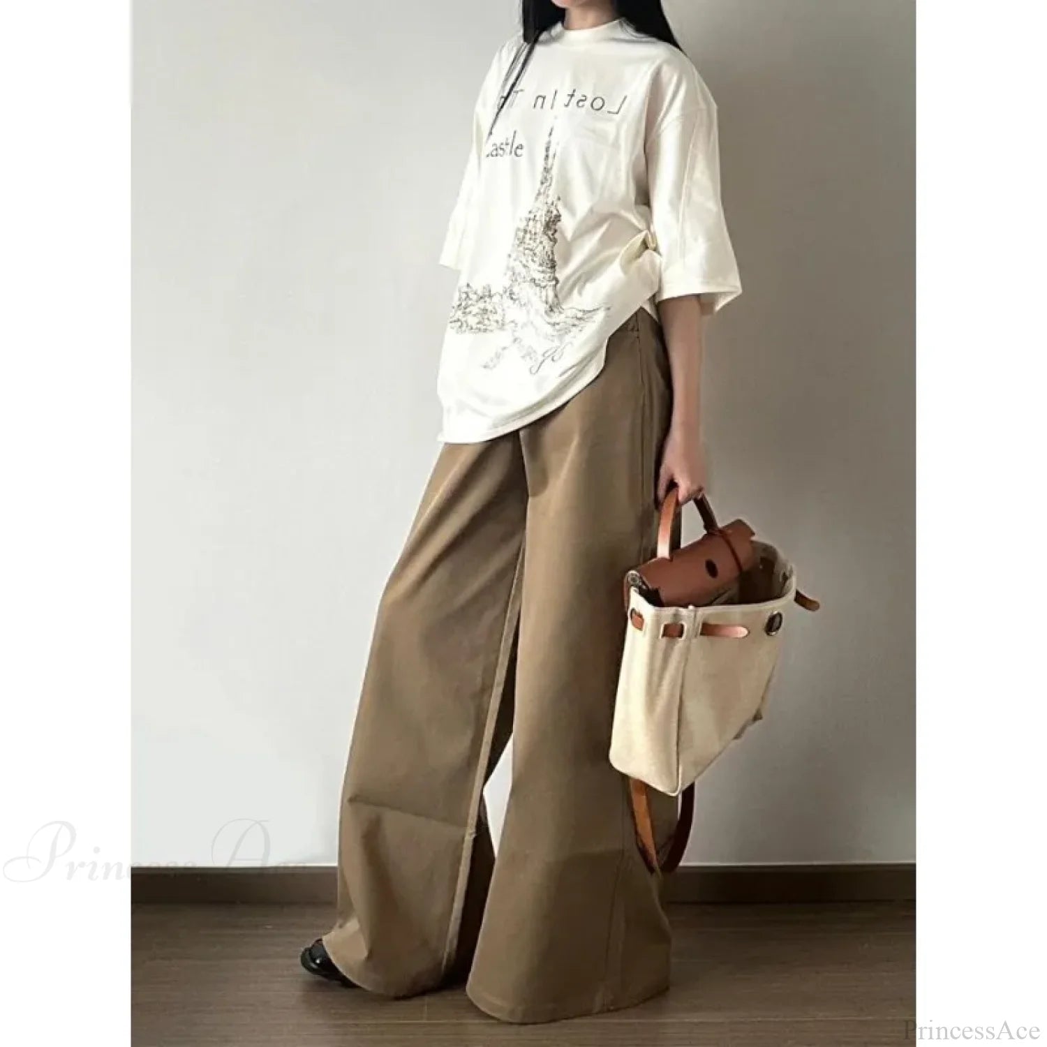 Vintage Denim Wide Leg Pants