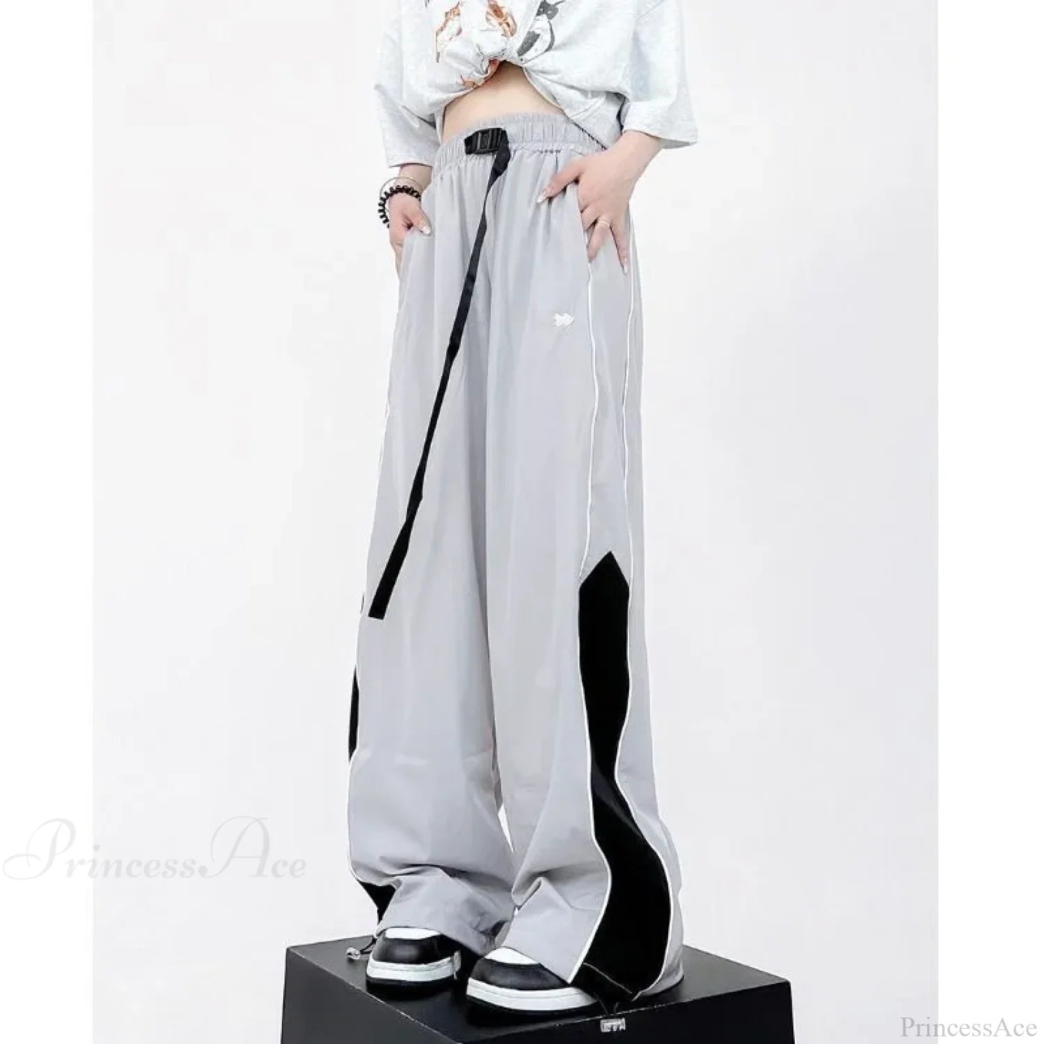 Vintage Jogging Sweatpants Wide Leg Pants