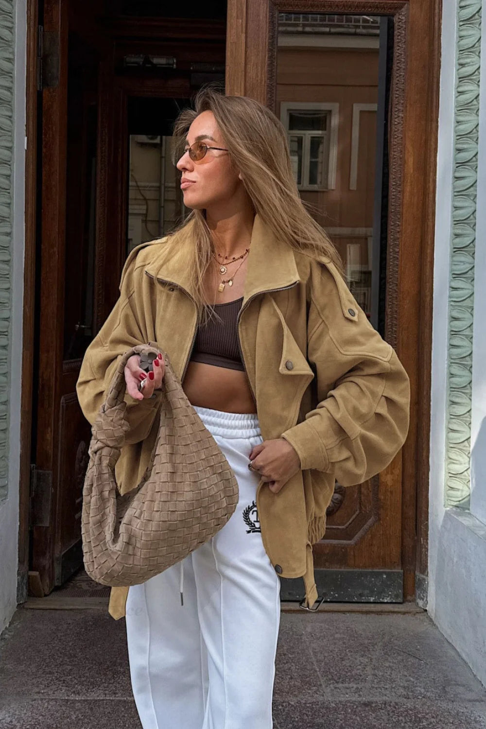 Vintage Matte Elegant Suede Jacket