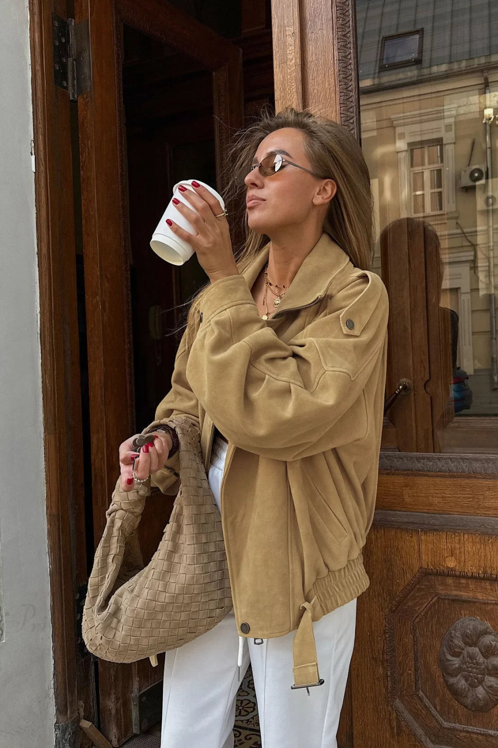 Vintage Matte Elegant Suede Jacket