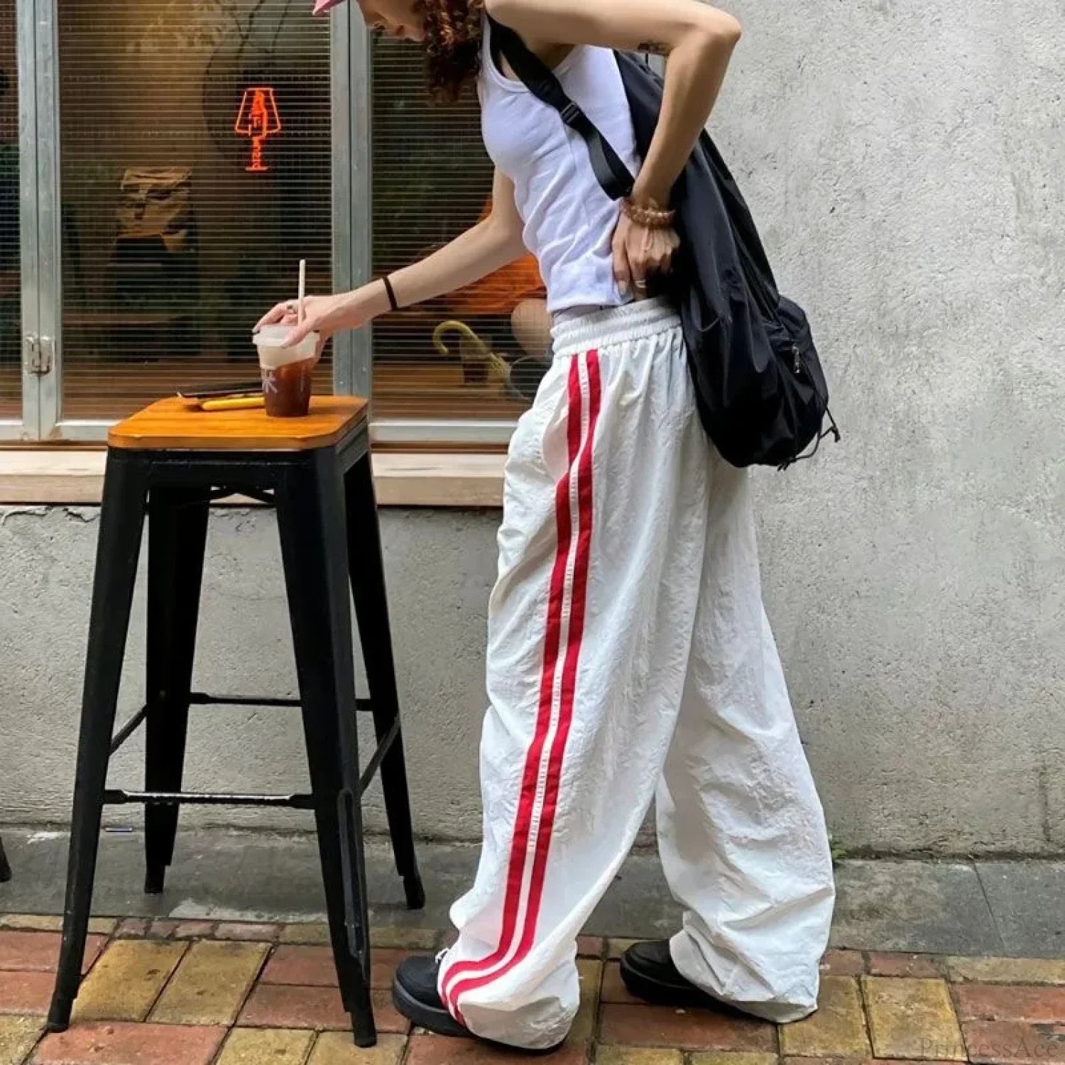 Vintage Striped Oversize Baggy Jogging Pant pant-250223