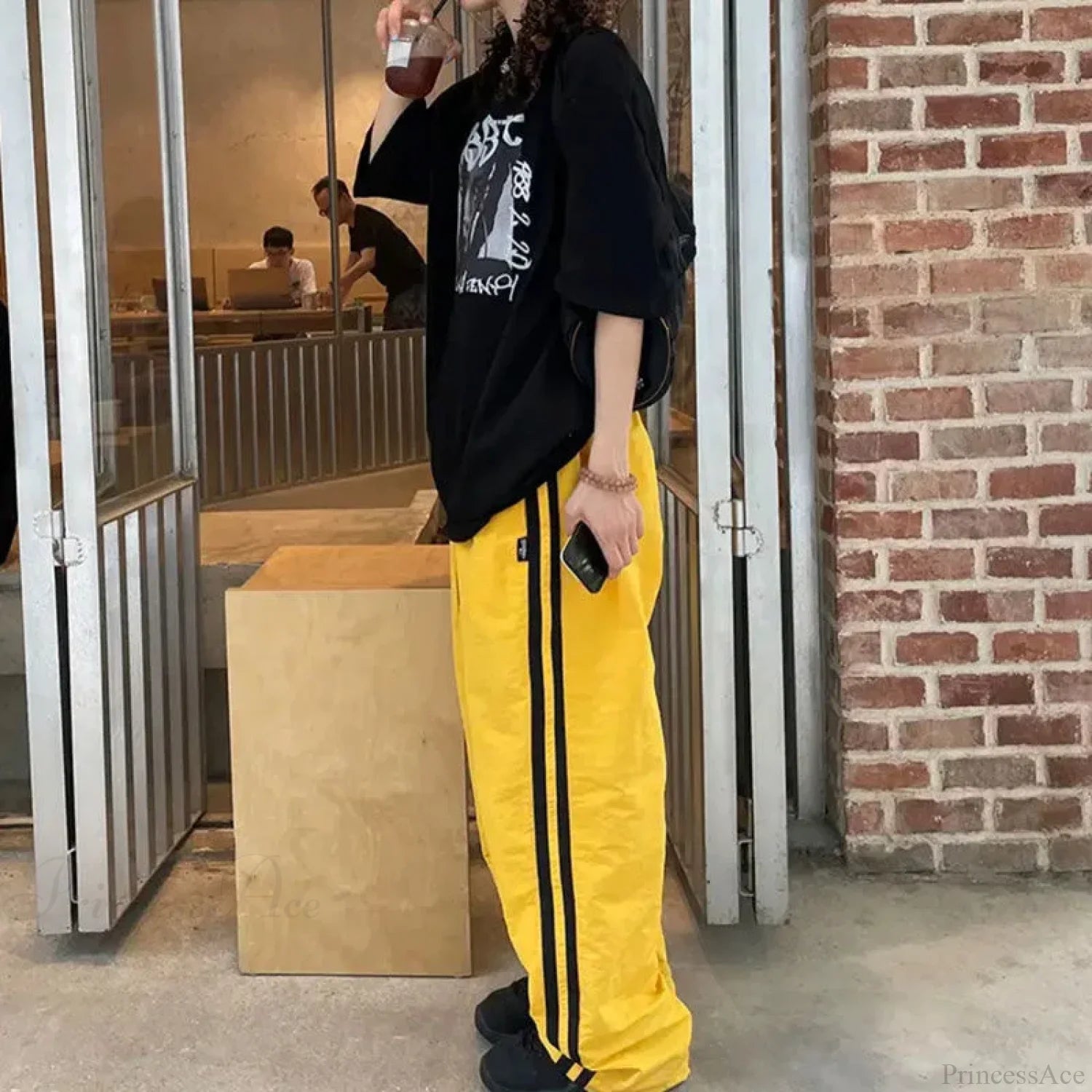 Vintage Striped Oversize Baggy Jogging Pant pant-250223