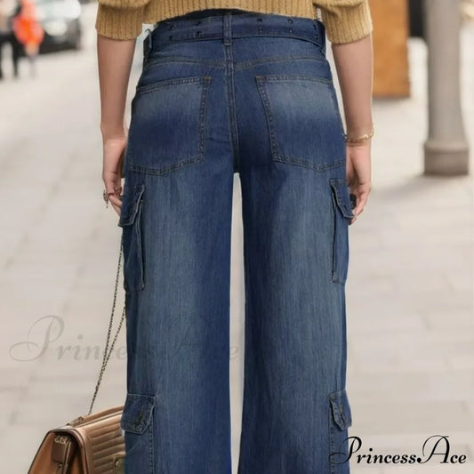 Waist Striped Skinny Vintage Retro Jeans