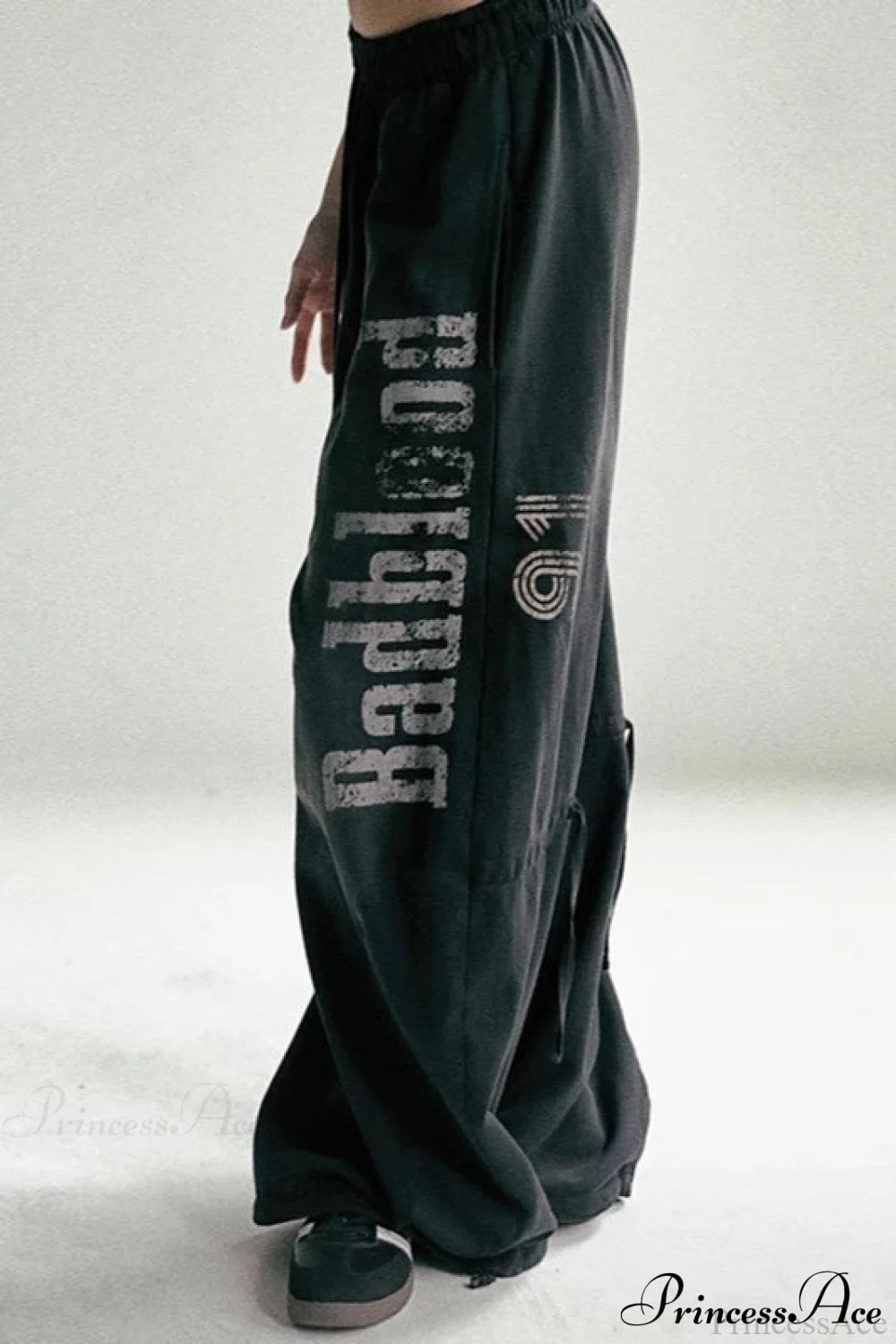 Washed Loose Wide-Leg Casual Pants