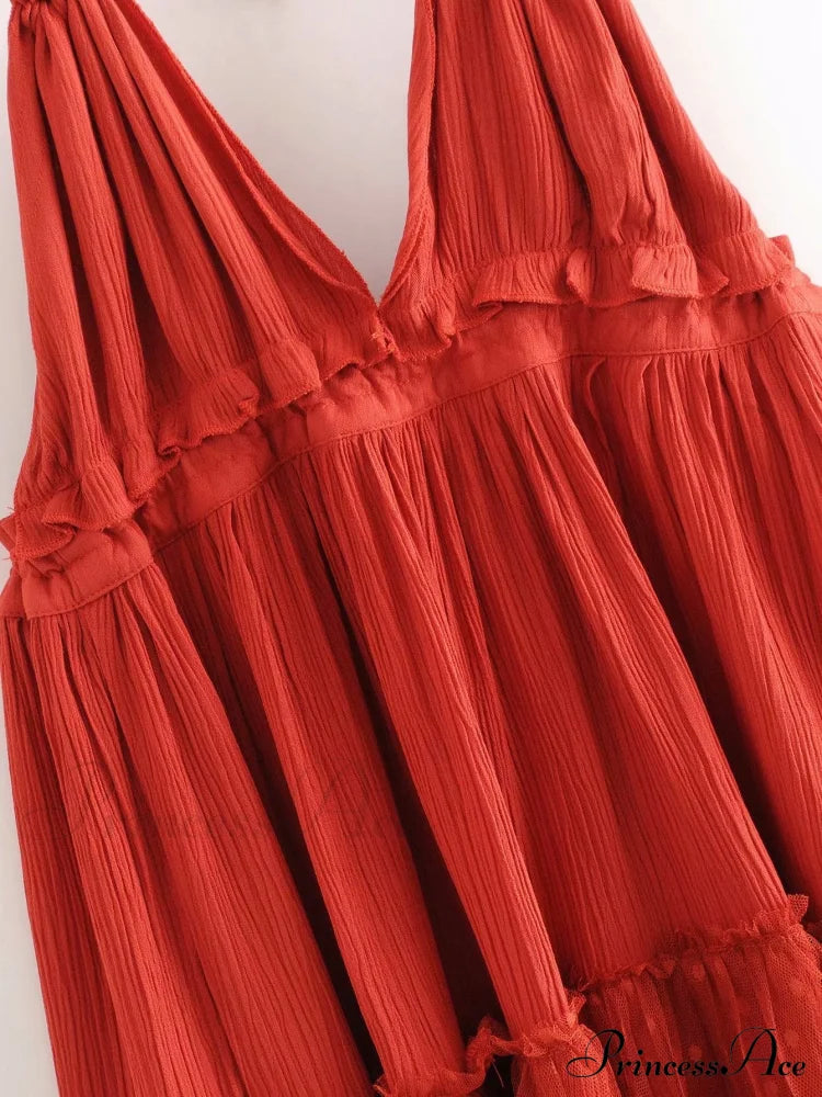 Weekend Getaway Stylish Linen Skater Dress Casual Dresses