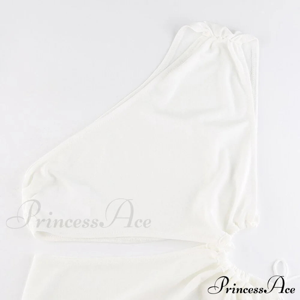 White Shoulder Parties - Women For Split Gown One And Full-Length Warm-Season Elegant Long Beachwear