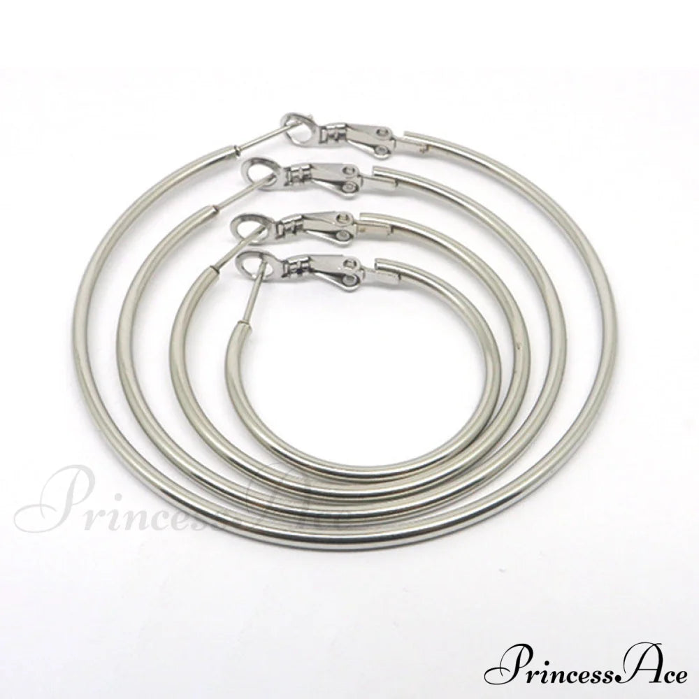 Wholesale Stainless Steel Multiple Sizes Hoop Earrings