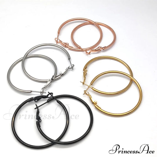 Wholesale Stainless Steel Multiple Sizes Hoop Earrings