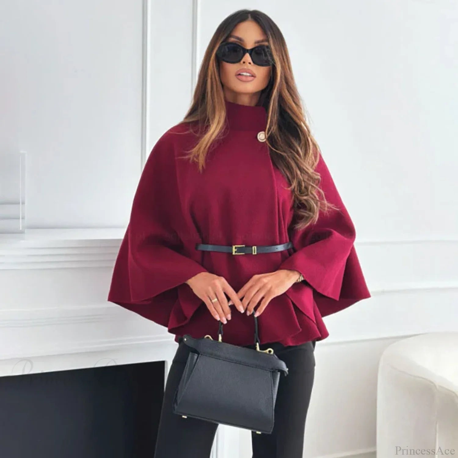 Winter Bat Sleeve Canopy Coat Coats-241208