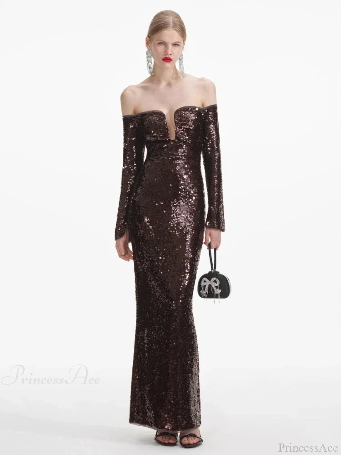 Winter Mesh Patchwork Party Dress Black / Xs Partydress-241208