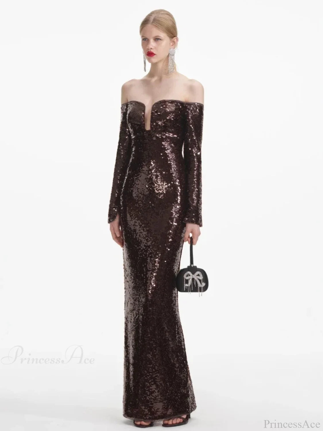 Winter Mesh Patchwork Party Dress Partydress-241208