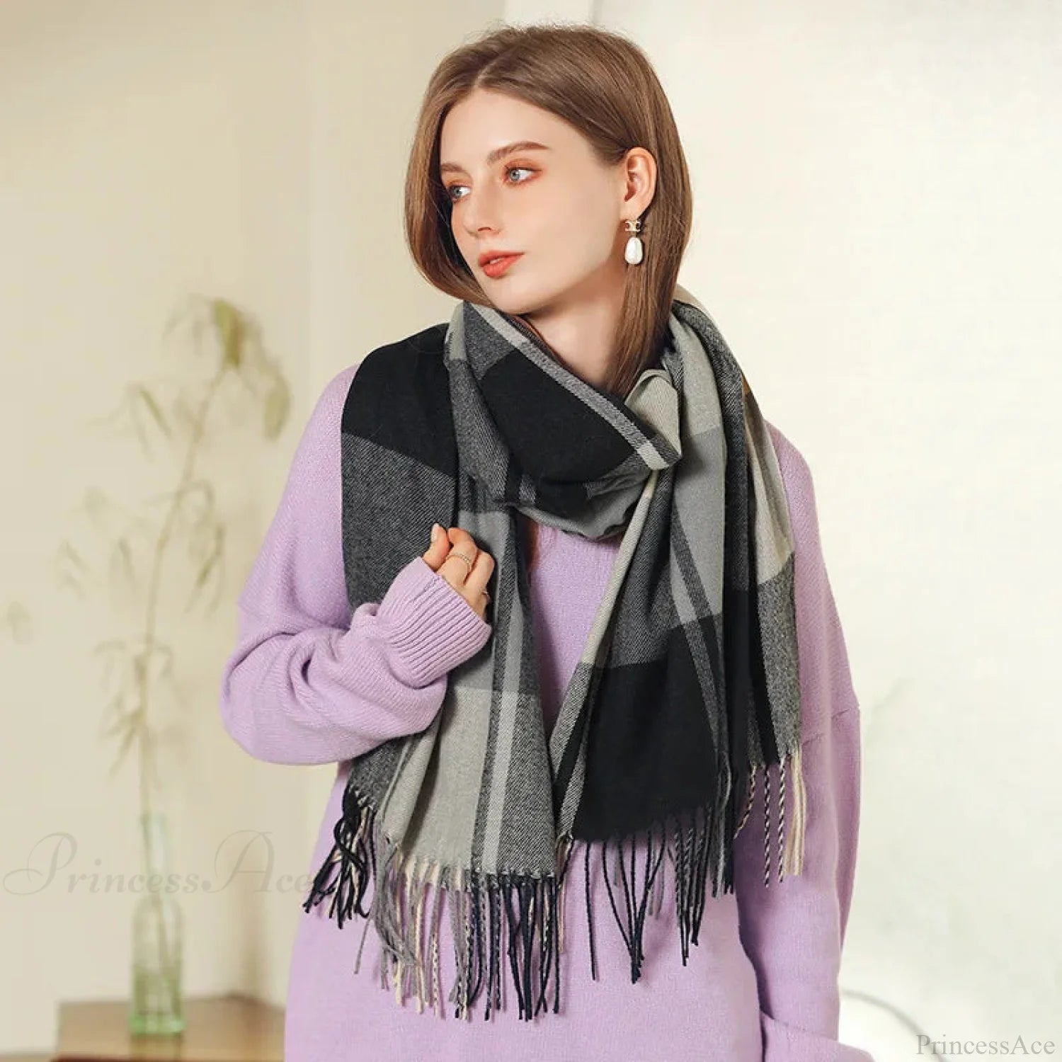 Winter Warm Cashmere Unisex Scarf - Long Windproof And Skin Friendly Scarfs-L