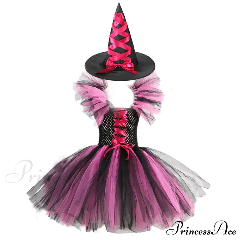 Witch Tutu Knee Dress Carnival Kid Costumes 2-3T (Size S) / Style E Halloween