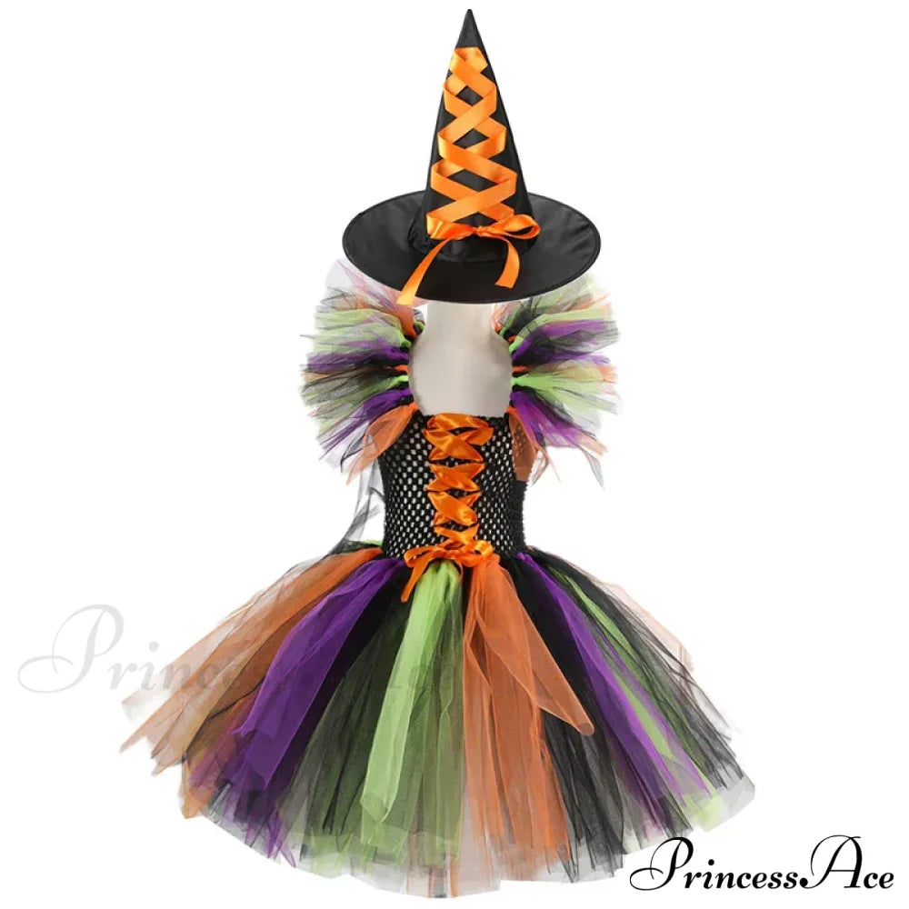 Witch Tutu Knee Dress Carnival Kid Costumes 2-3T (Size S) / Style I Halloween