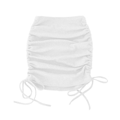 Harajuku Sexy Elastic Knitting Thread Side Drawstring Stylish Comfortable Skirt