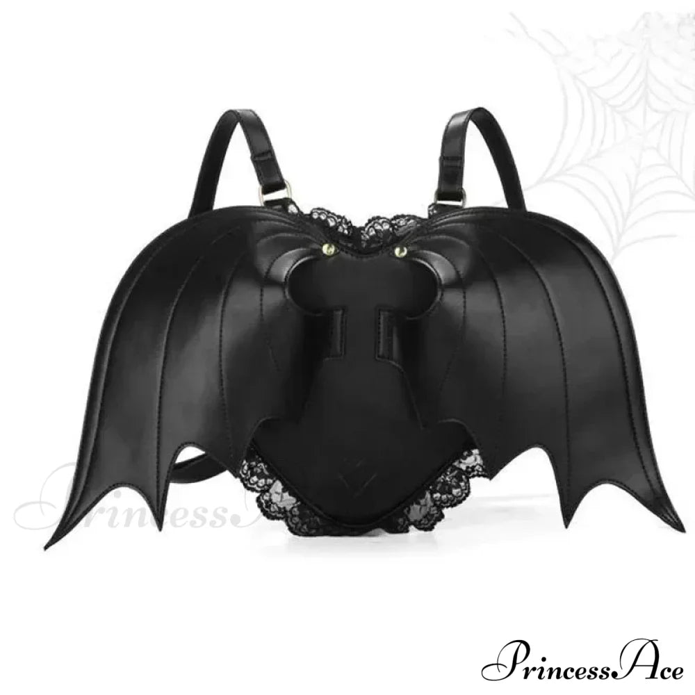 Women Bat Wing Punk Stylish Newest Angel Wings Cute Devil Bag Black / Onesize Halloween