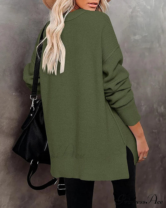 Womens Fall Sweater Crew Neck Long Sleeve Pullover Sweaters Sweaters-L