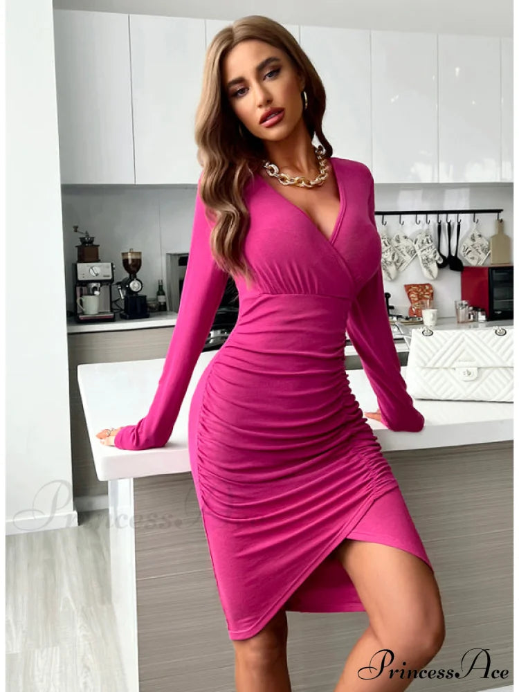 Women’s Knitted Dress Rose Red / S Coats-L