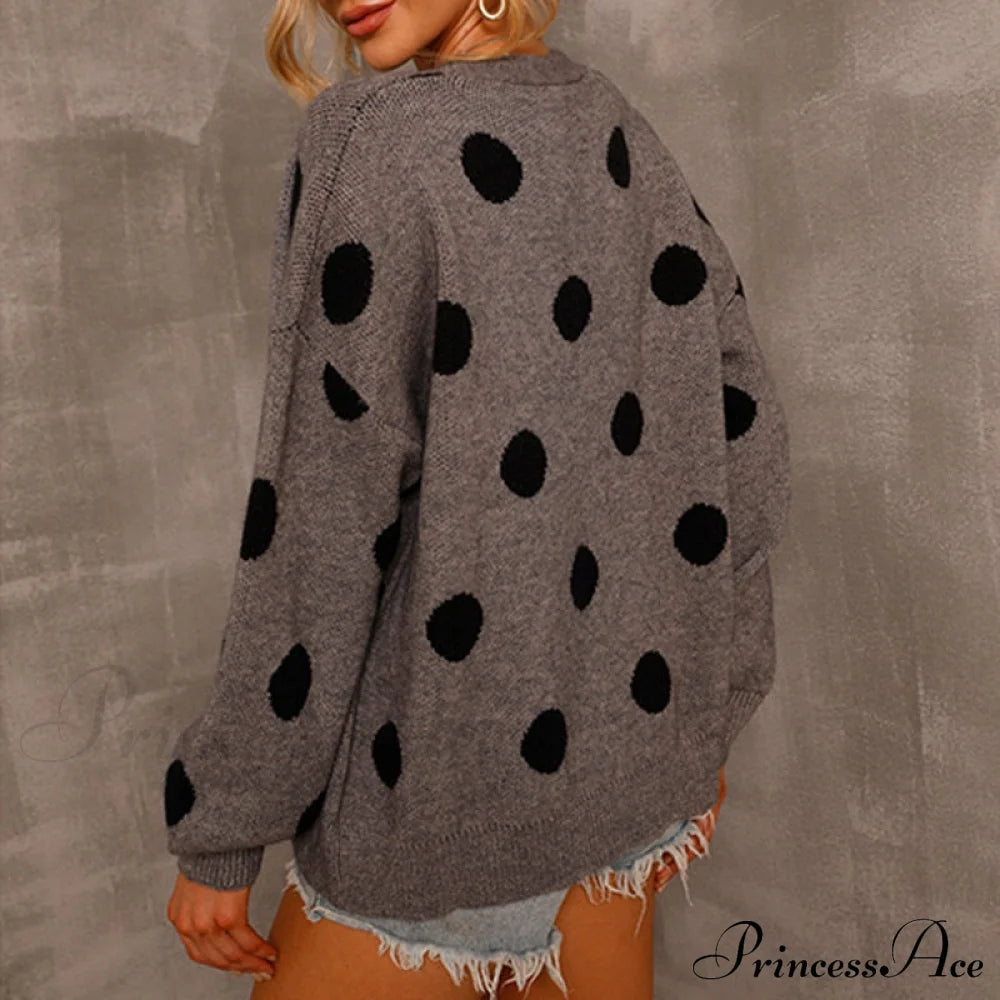 Women’s Knitted Sweater Coat Long Sleeve Cardigan