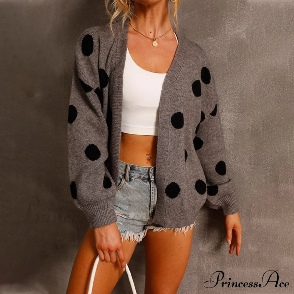 Women’s Knitted Sweater Coat Long Sleeve Cardigan