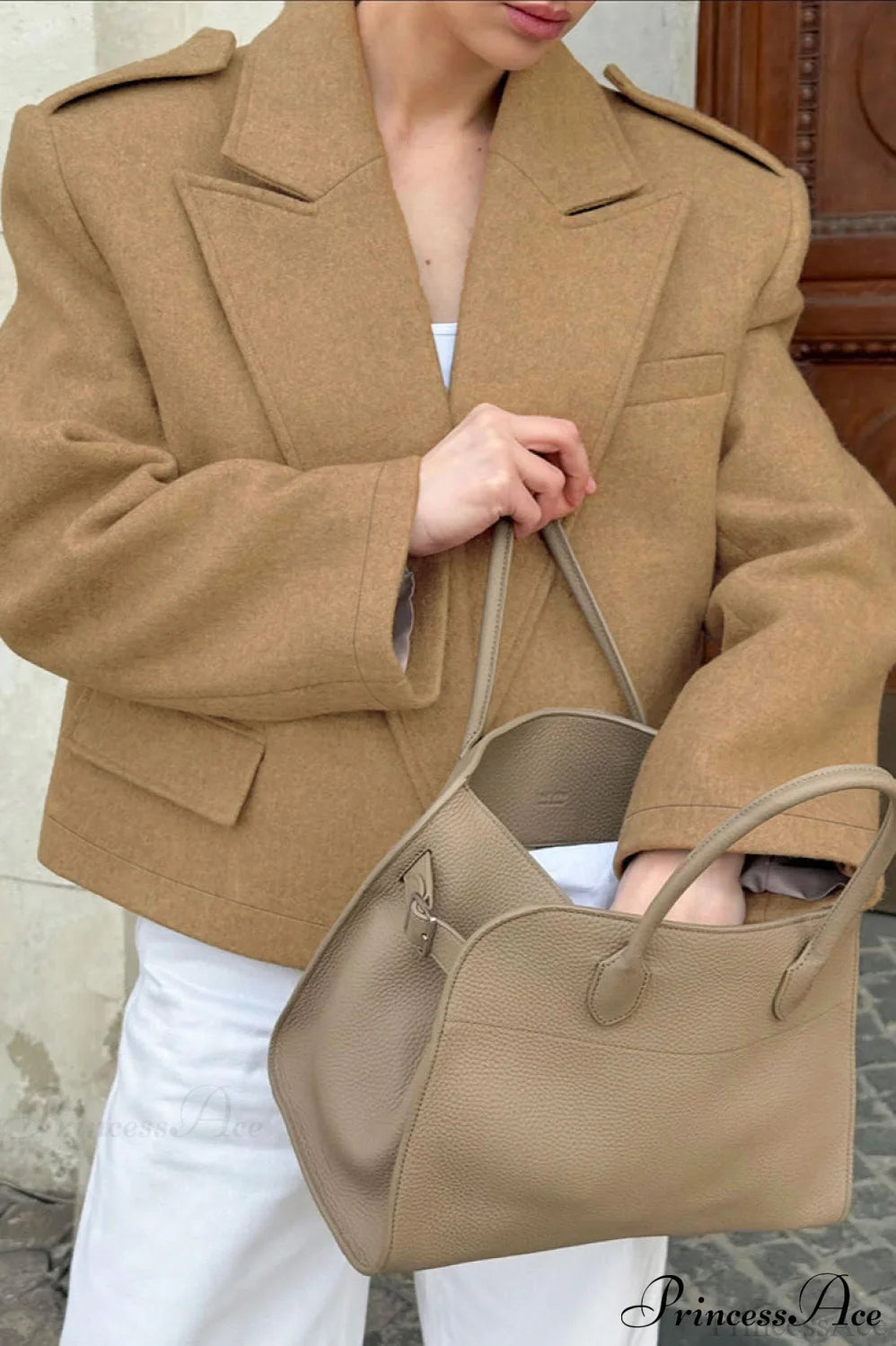 Wool Blazer Chic Warm Coat