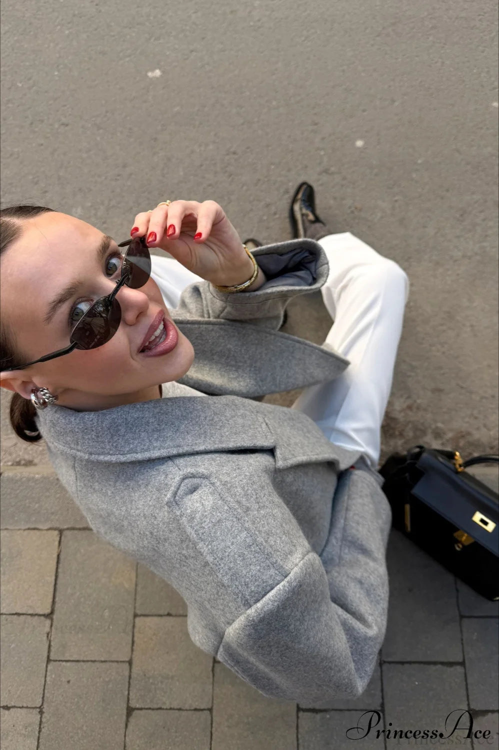 Wool Blazer Chic Warm Coat