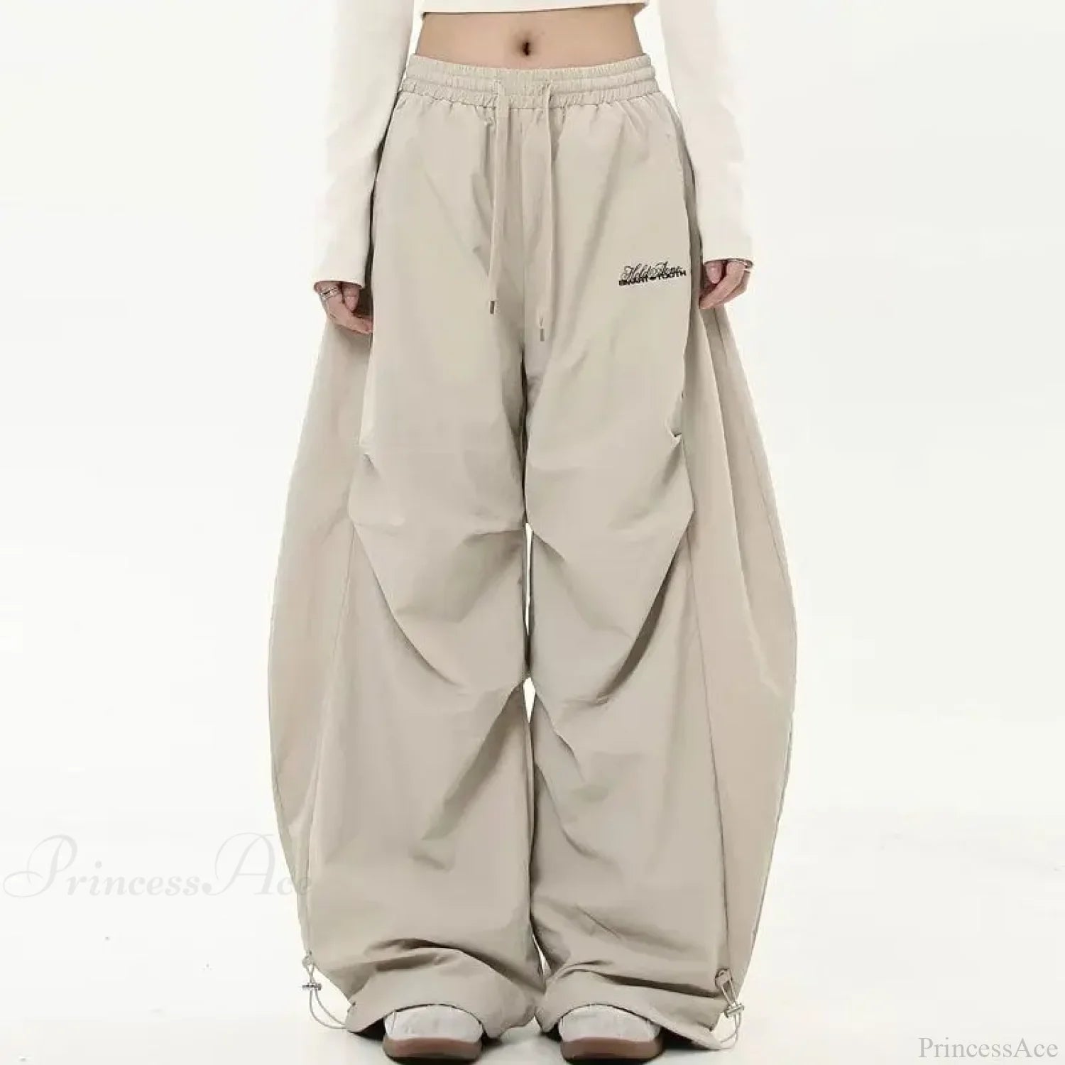 Y2K Harajuku Women Wide Leg Pants kaqi / S