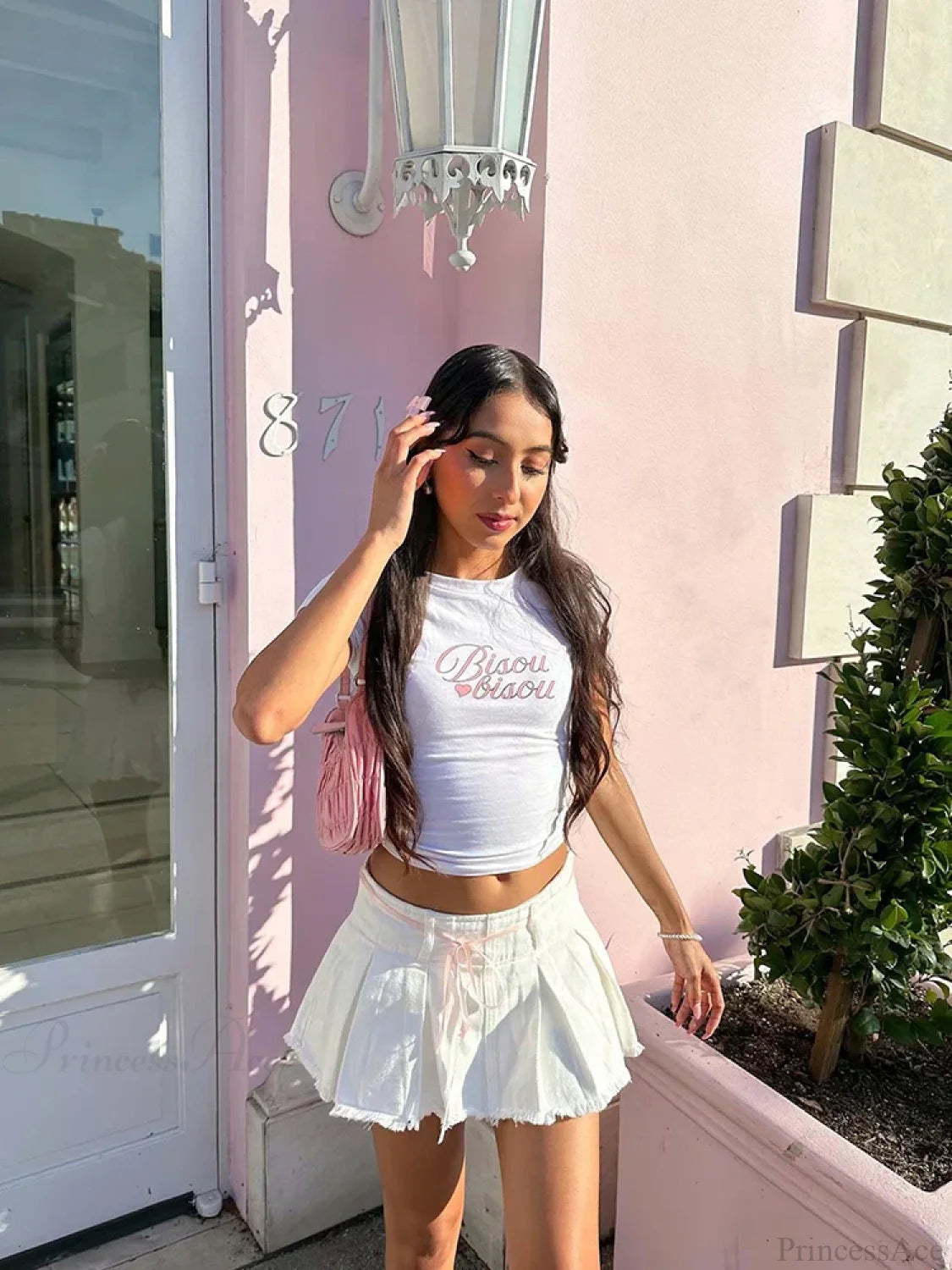 Y2k Letter Print Punk Crop Top T-shirt t-shirt-250223