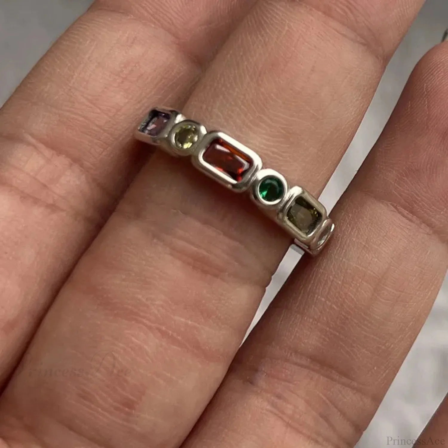 Y2K Transparent Heart Gothic Ring