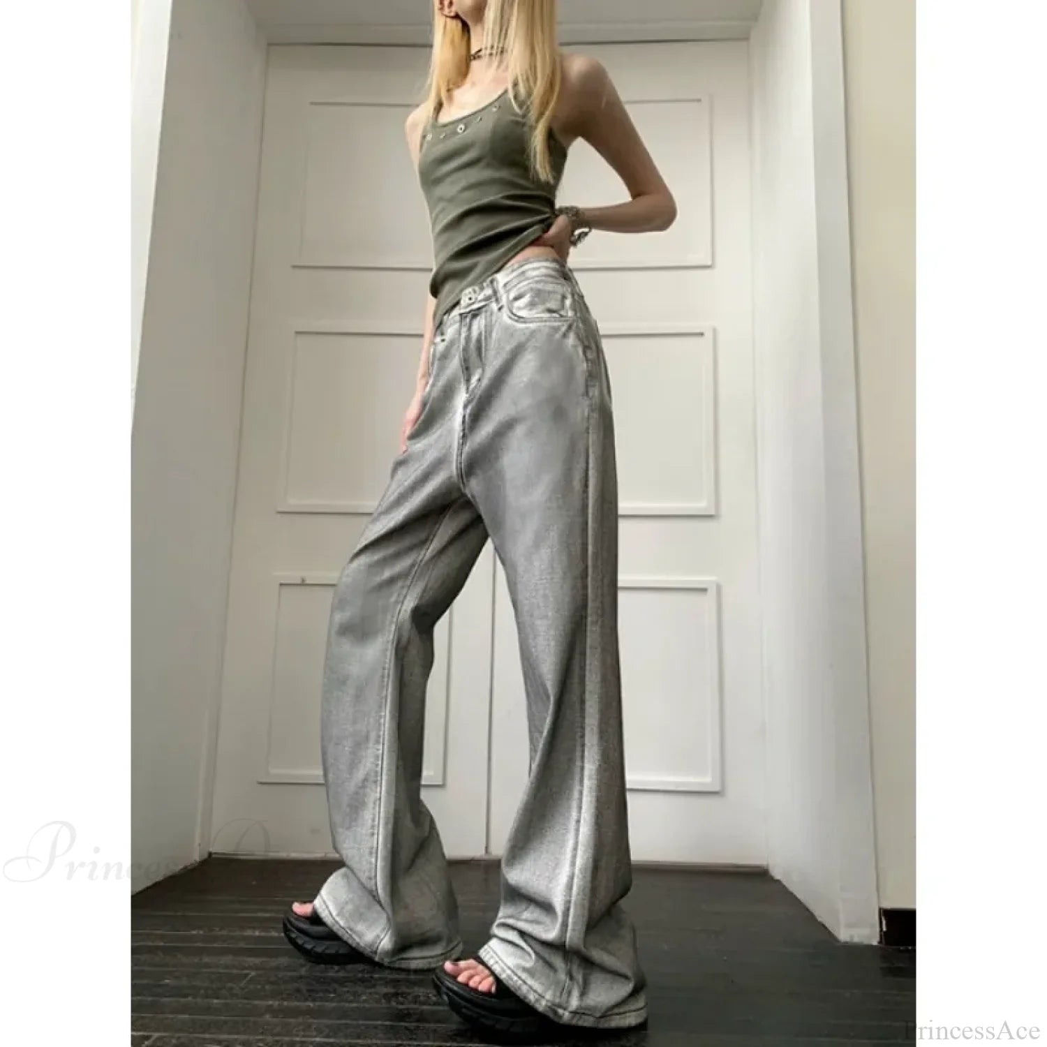 Y2K Vintage Loose Wide Leg Denim Pants