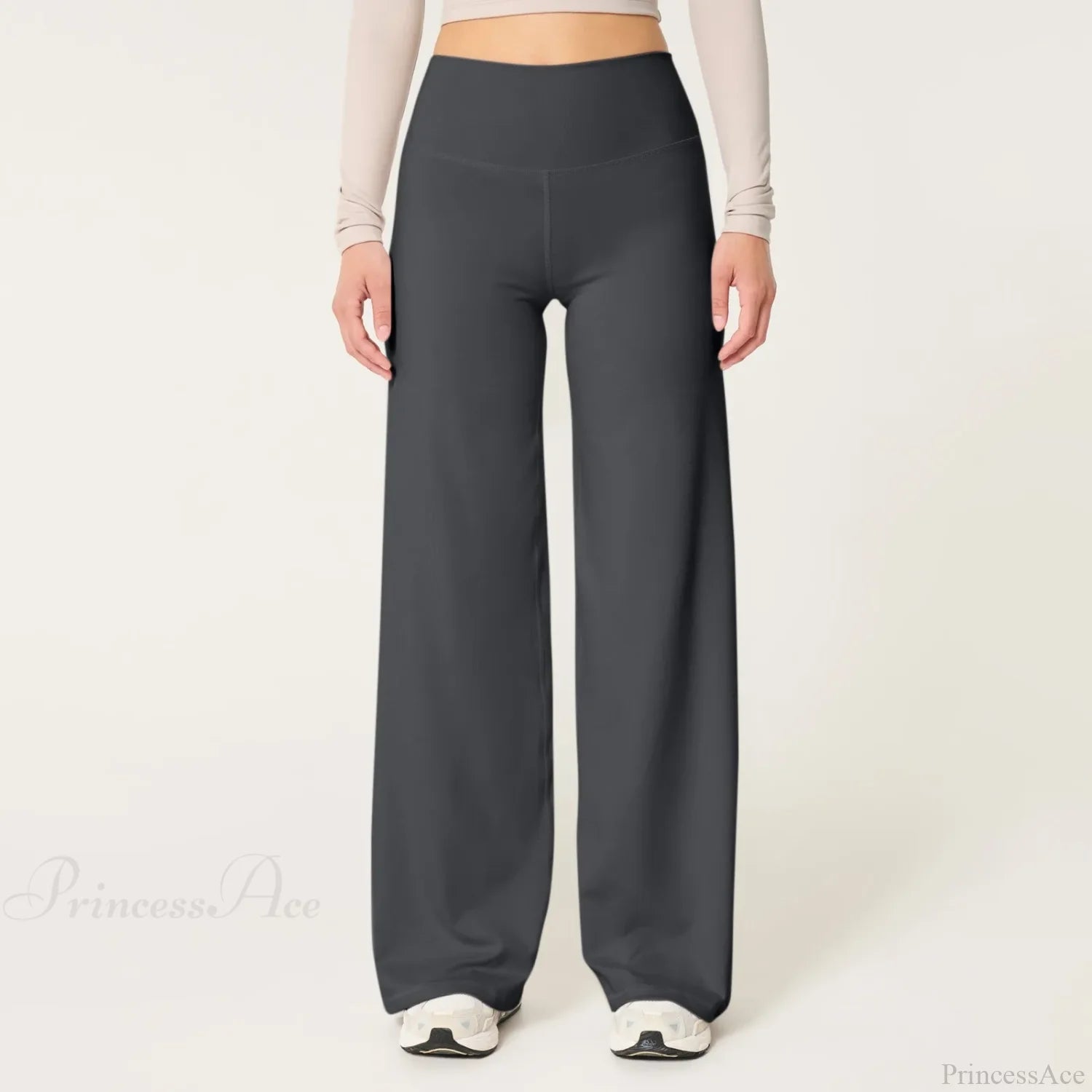 Yoga Slim Fit High-Waisted Stretch Sports Pant Dark Gray / S pant-250223