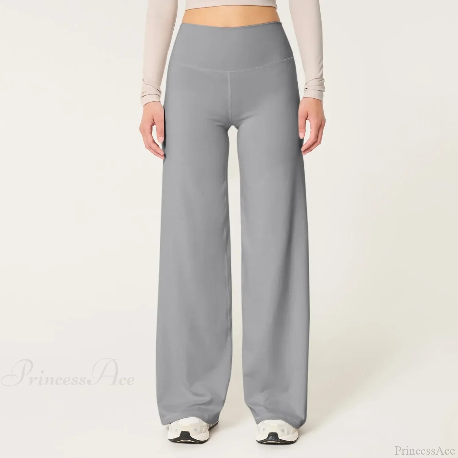 Yoga Slim Fit High-Waisted Stretch Sports Pant Grey / S pant-250223
