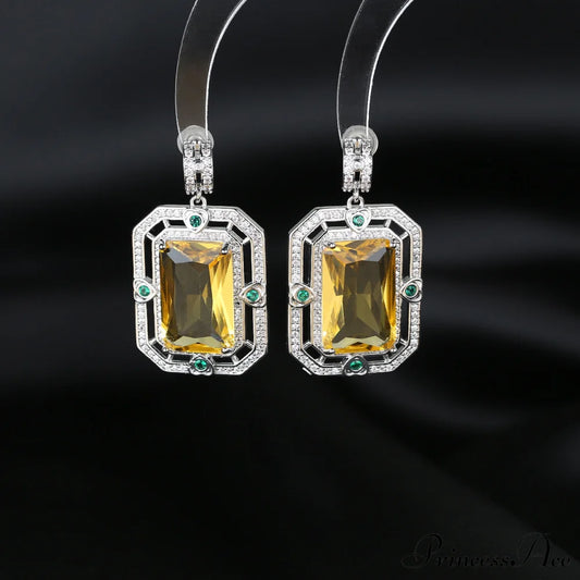 Zircon Geometric Earrings